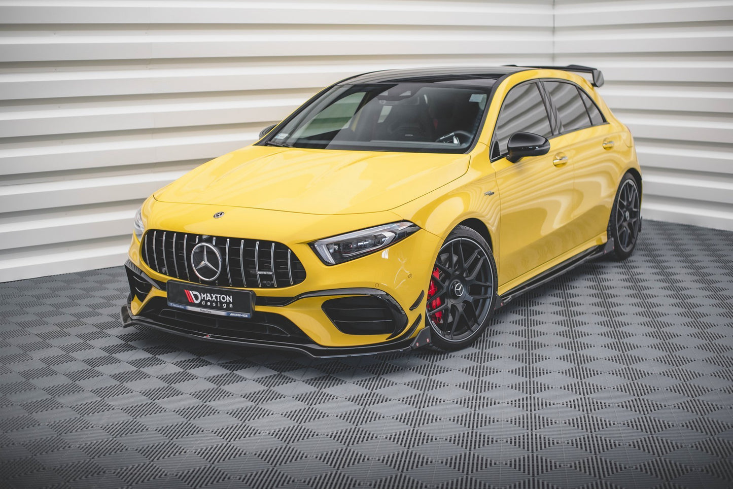 Front Ansatz V.3 + Flaps für Mercedes-AMG A 45 S Aero Pack W177