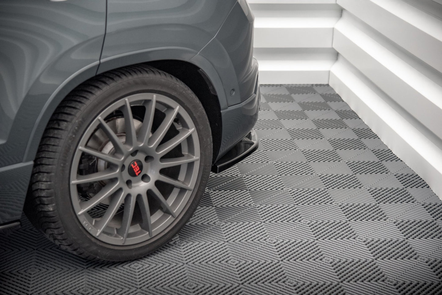 Heck Ansatz Flaps Diffusor für Cupra Ateca Mk1 / Mk1 Facelift schwarz Hochglanz