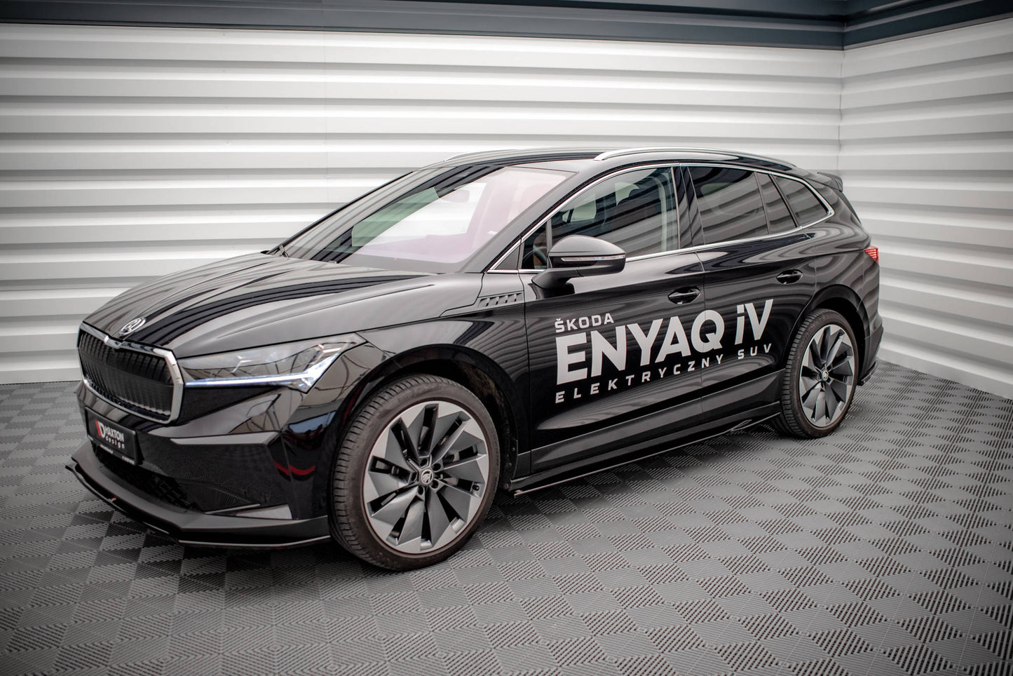 Seitenschweller Ansatz für Skoda Enyaq iV Carbon Look