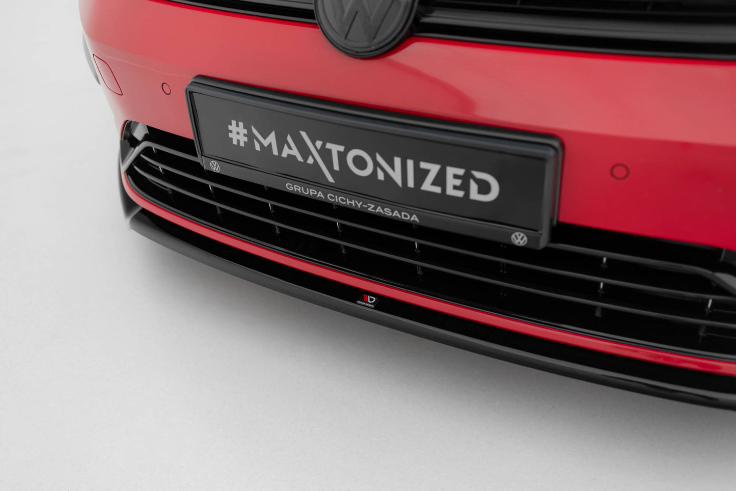 Front Ansatz V.2 für VW Golf R / R-Line Mk7 Facelift schwarz Hochglanz