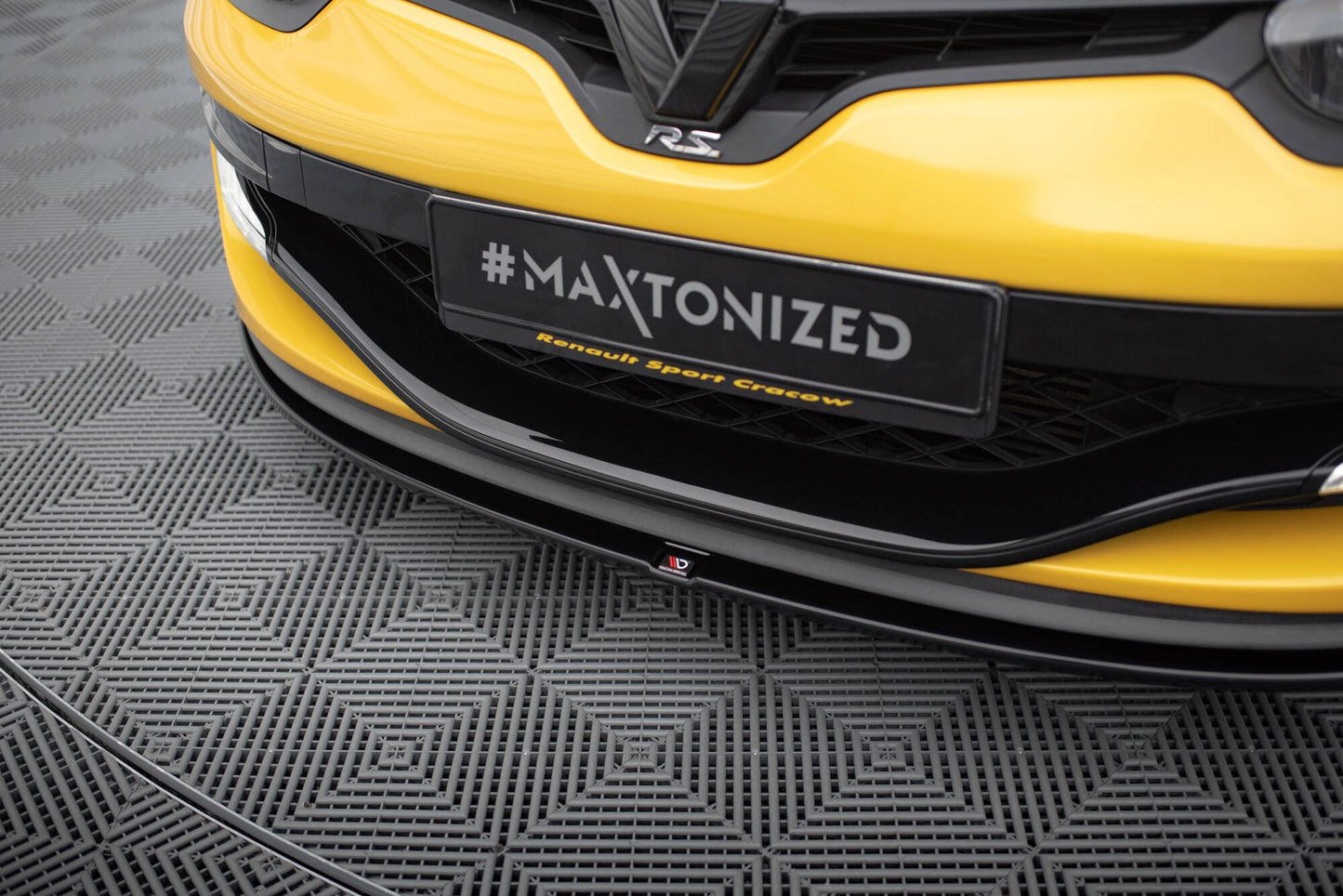 Front Ansatz für RENAULT MEGANE 3 RS v.1 schwarz Hochglanz