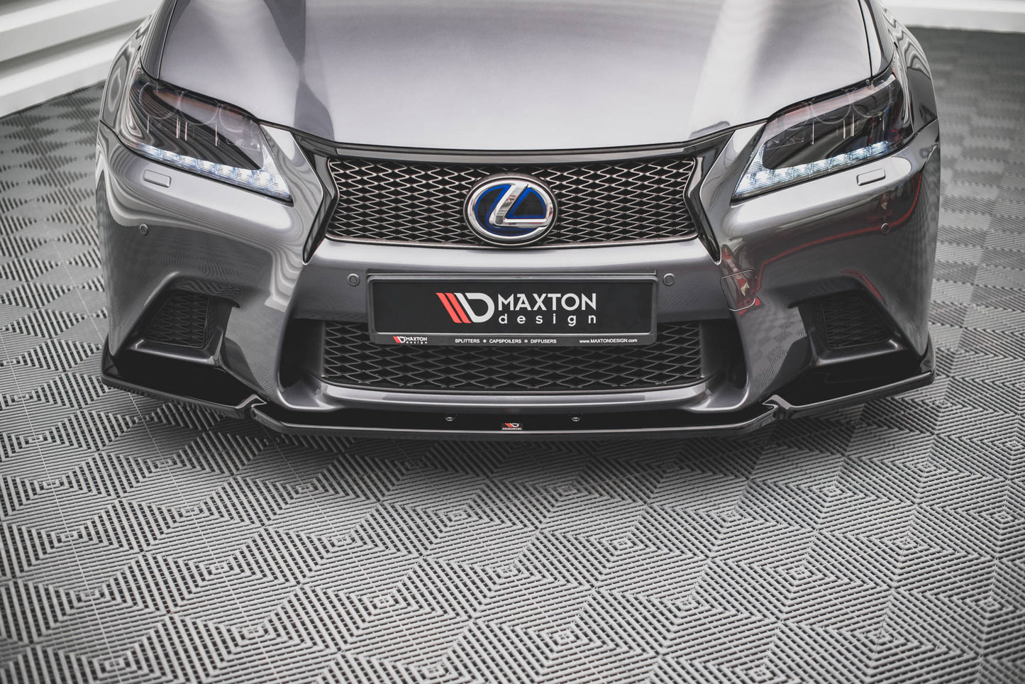 Front Ansatz V.1 für Lexus GS F Sport Mk4 (L10) schwarz Hochglanz