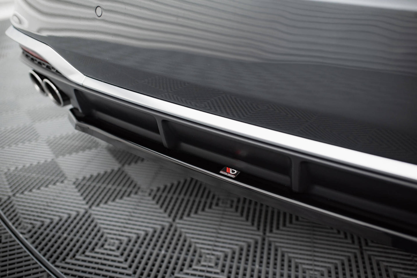 Heckansatz Audi S5 Sportback / Coupe F5 Facelift schwarz Hochglanz