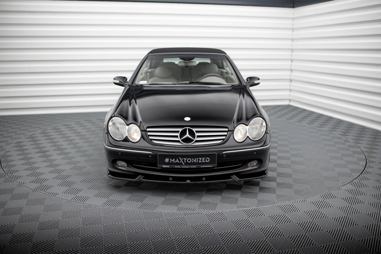 Front Ansatz V.2 für Mercedes-Benz CLK W209 schwarz Hochglanz