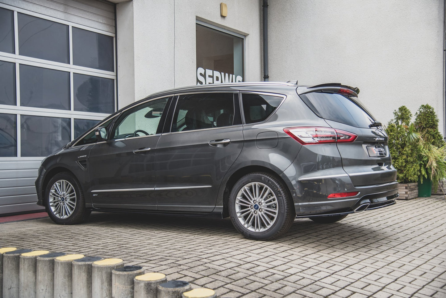 Seitenschweller Ansatz für Ford S-Max Mk2 Facelift schwarz Hochglanz