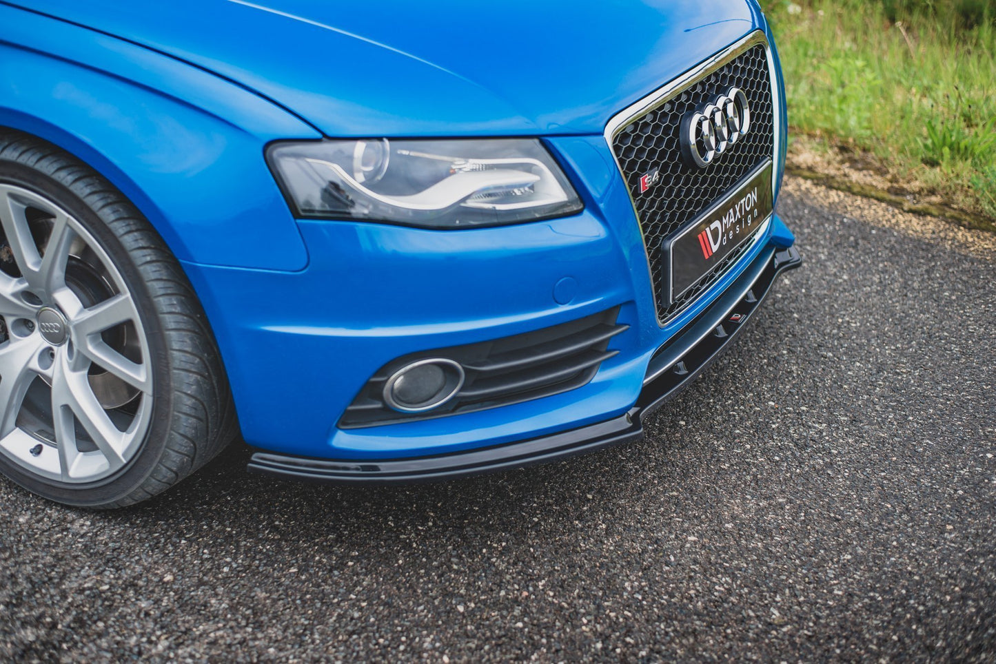 Front Ansatz V.1 für Audi S4 / A4 S-Line B8 schwarz Hochglanz