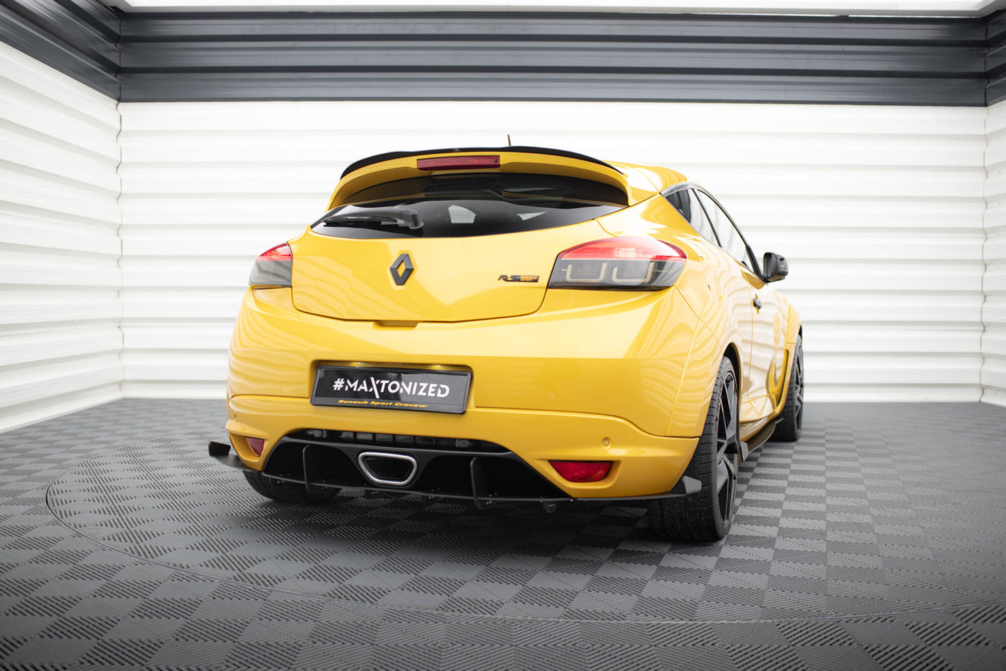Diffusor Heck Ansatz für Heckschürze für RENAULT MEGANE MK3 RS