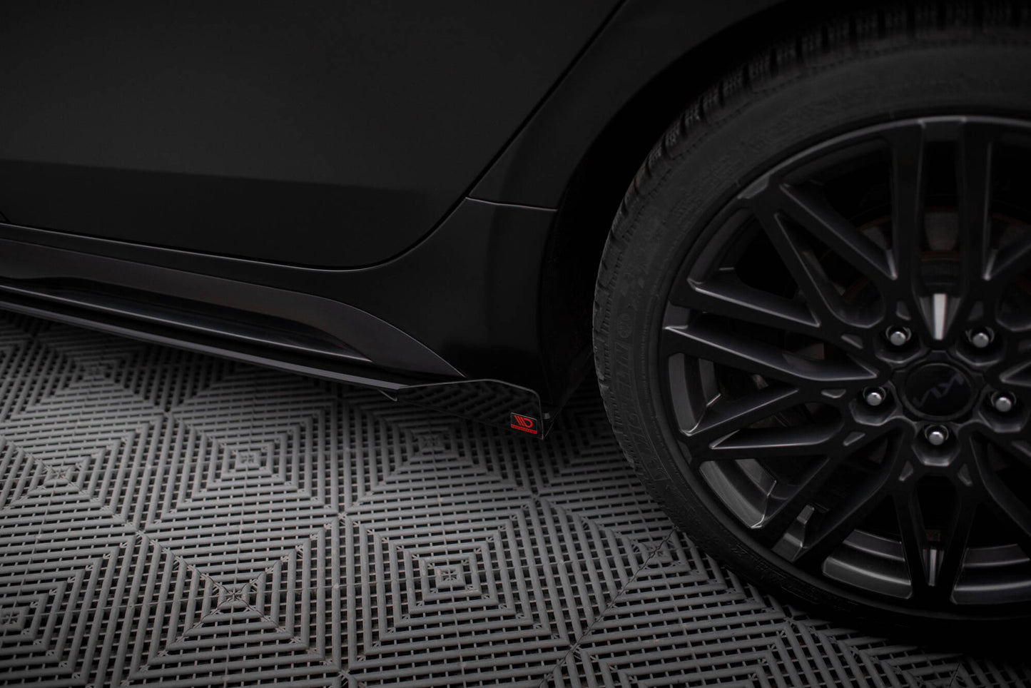 Street Pro Seitenschweller Ansatz für + Flaps Kia Proceed GT / GT-Line Mk1 Facelift / Ceed GT Mk3 Facelift schwarz Hochglanz