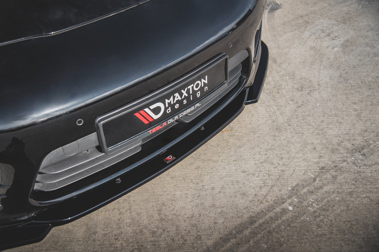 Front Ansatz V.2 für Porsche Panamera Turbo 970 Facelift schwarz Hochglanz