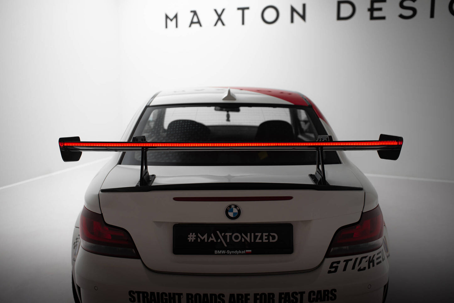 Carbon Spoiler With Upper Swan Mounting + LED BMW 1er M E82