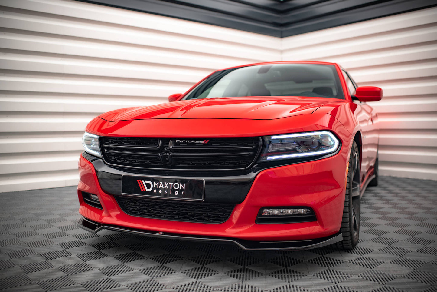 Front Ansatz V.2 für Dodge Charger RT Mk7 Facelift schwarz matt