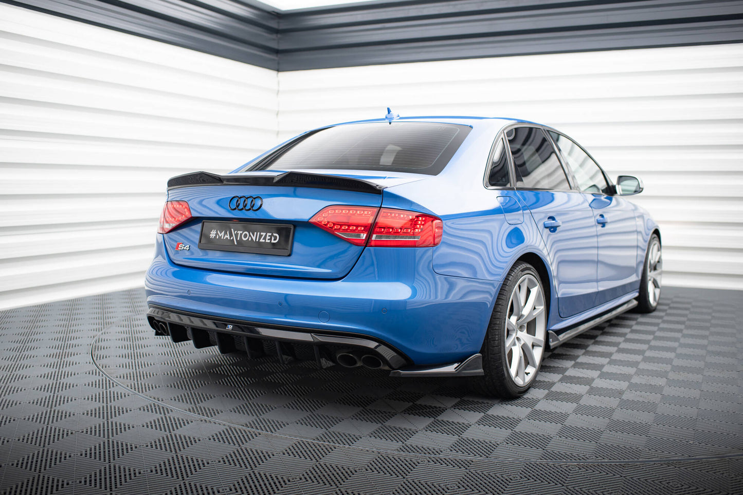 Diffusor Heck Ansatz für Audi S4 Limousine / Avant B8