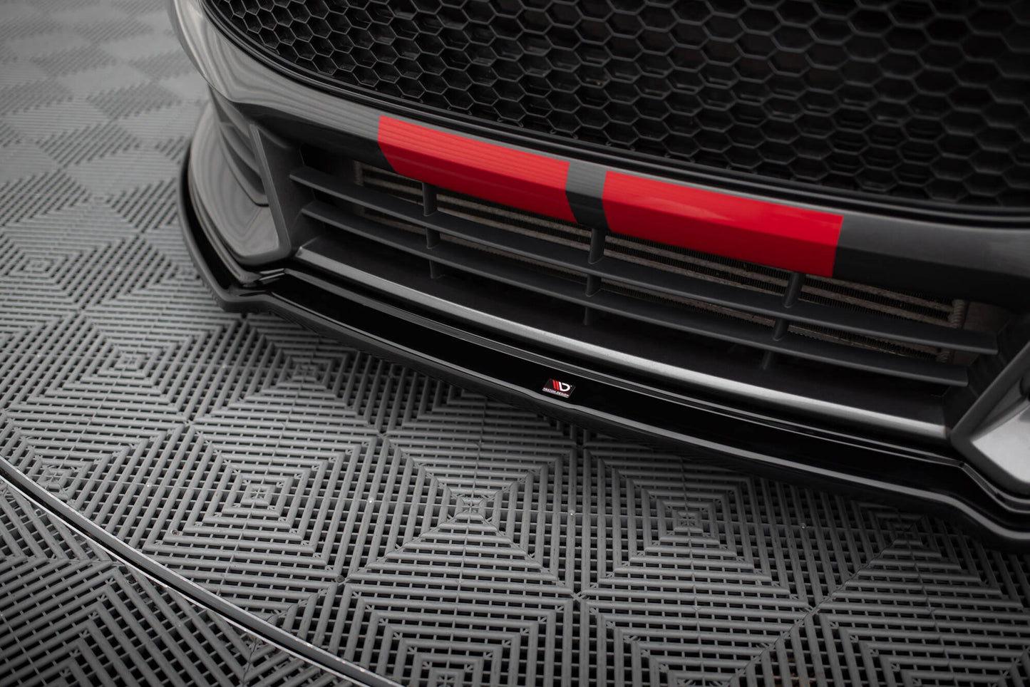 Front Ansatz V.3 für Ford Focus ST Mk3 FL schwarz Hochglanz