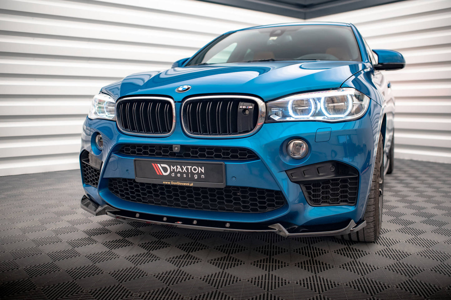 Front Ansatz V.1 für BMW X5 M F85 / X6 M F86 schwarz Hochglanz