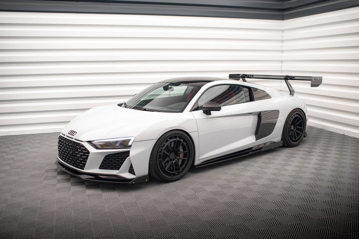 Seitenschweller Ansatz V.2 für + Flaps für Audi R8 Mk2 Facelift