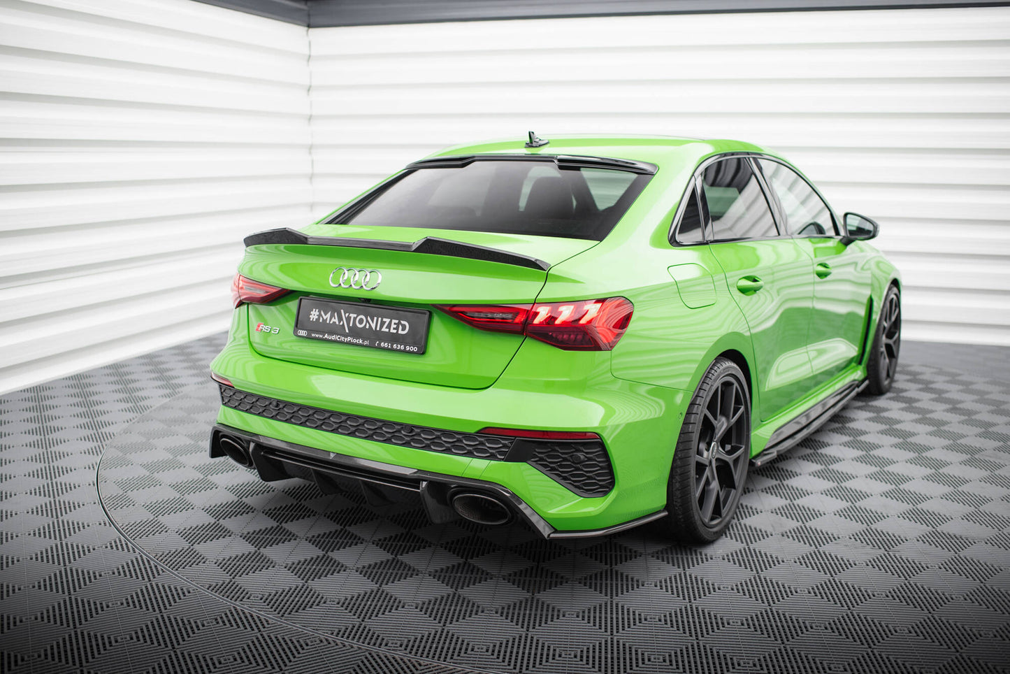 Prepreg Carbon Fiber Diffusor Heck Ansatz für Audi RS3 8Y