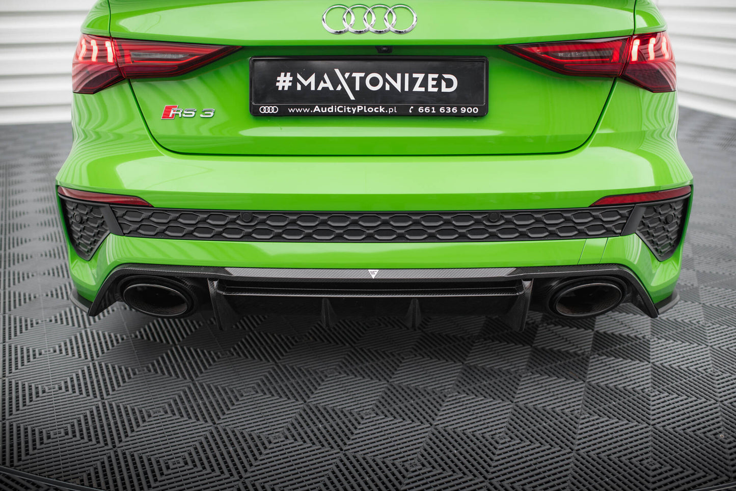 Prepreg Carbon Fiber Diffusor Heck Ansatz für Audi RS3 8Y