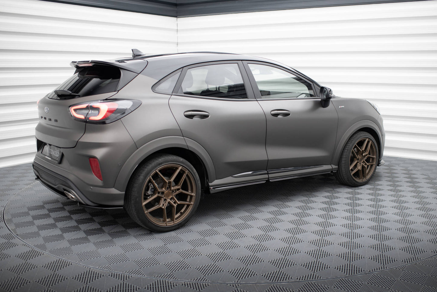 Seitenschweller Ansatz für Ford Puma ST / ST-Line / Standard Mk1 schwarz Hochglanz