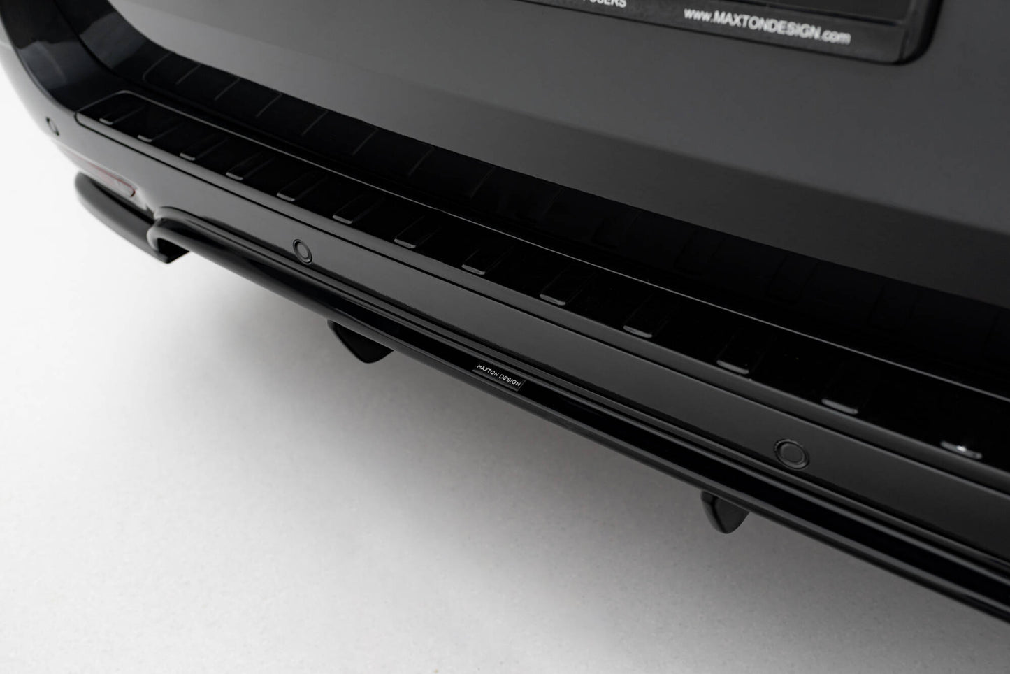 Diffusor Heck Ansatz für Mercedes-Benz V-Klasse AMG-Line W447 Facelift schwarz Hochglanz