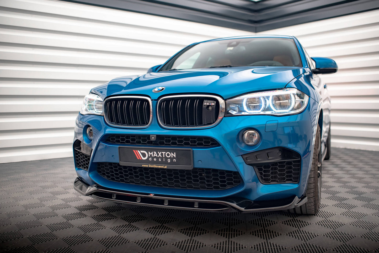 Front Ansatz V.3 für BMW X5 M F85 / X6 M F86 schwarz Hochglanz