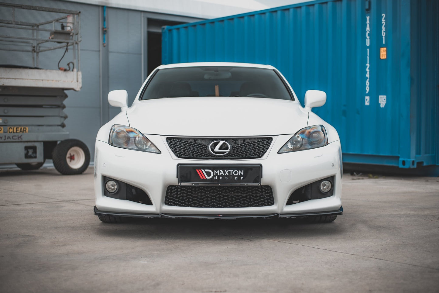 Front Ansatz V.2 für Lexus IS F Mk2 schwarz Hochglanz