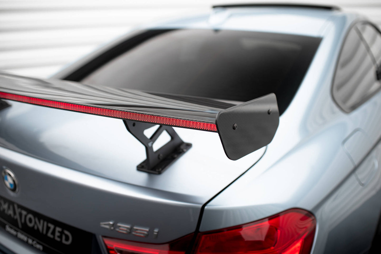Carbon Spoiler With Internal Brackets Uprights + LED BMW 4er F32 / 4 F32 M-Paket Coupe