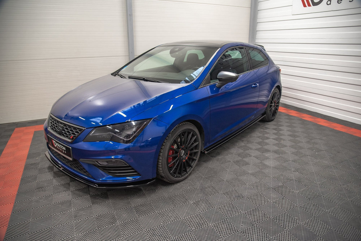 Seitenschweller Ansatz für Seat Leon Cupra / FR SC Mk3 / Mk3 FL schwarz Hochglanz