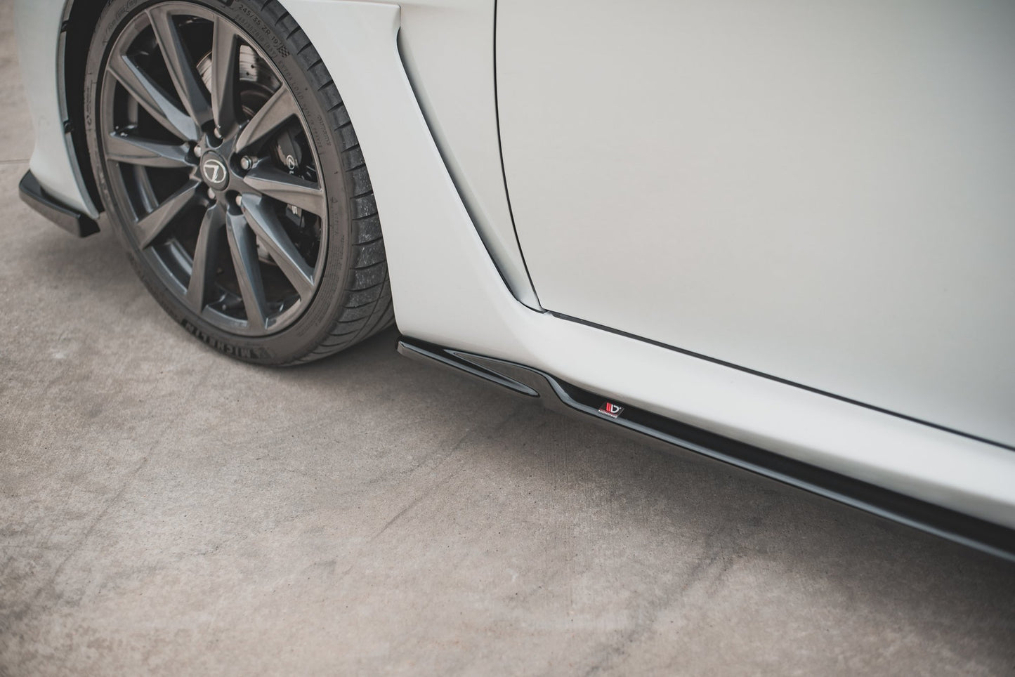 Seitenschweller Ansatz für Lexus IS F Mk2 schwarz Hochglanz
