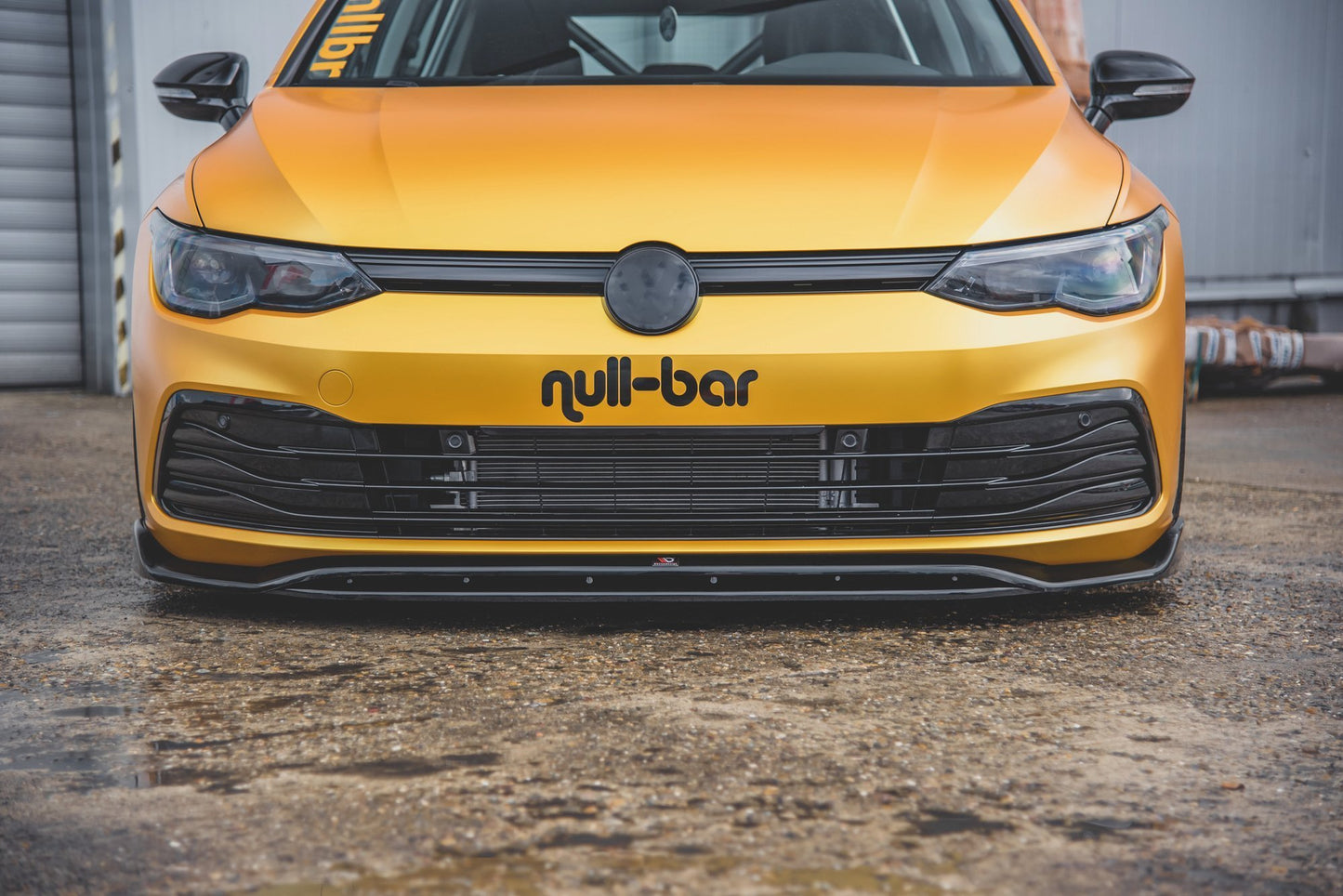 Front Ansatz V.2 für VW Golf Mk8 schwarz Hochglanz