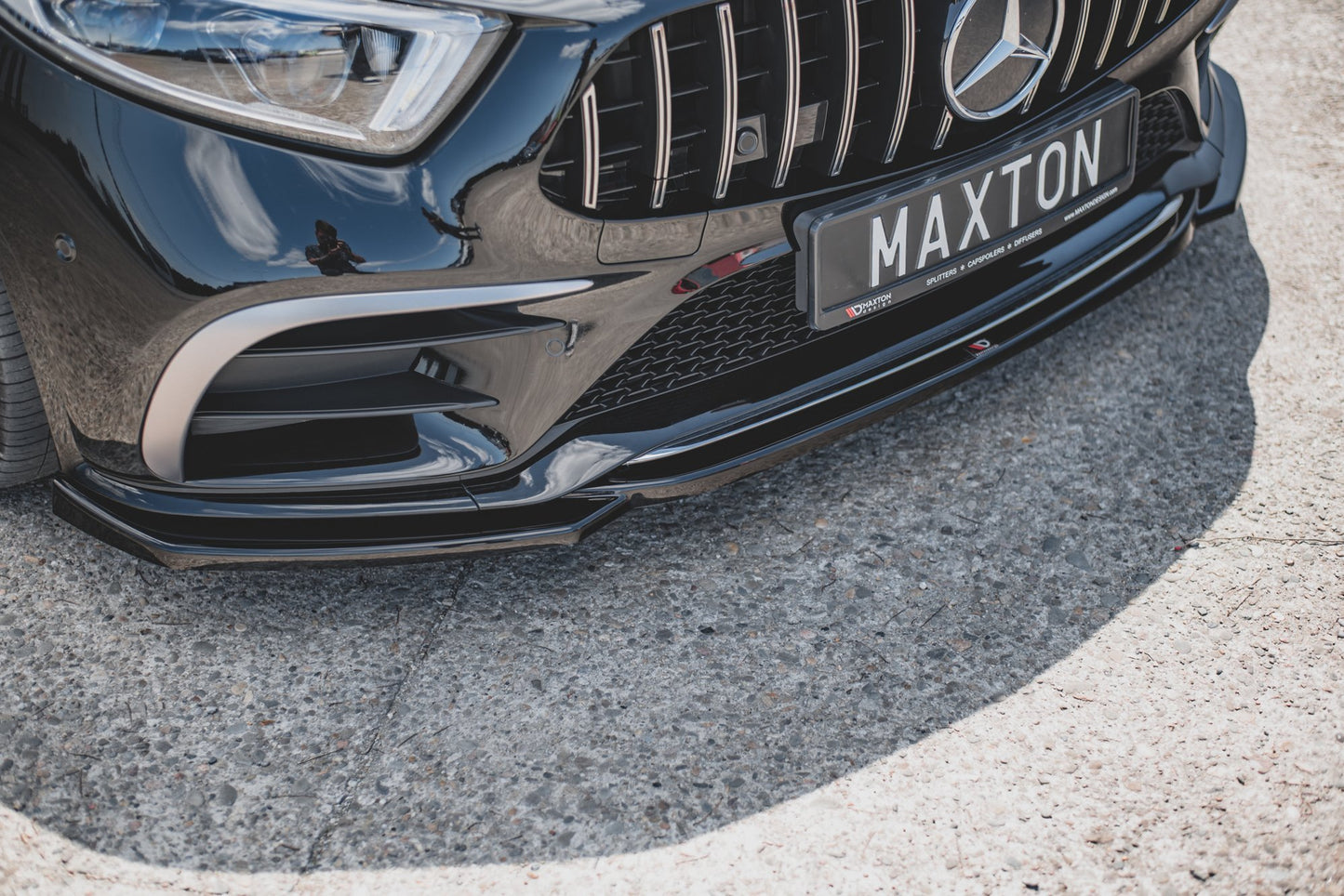 Front Ansatz V.1 für Mercedes-AMG CLS 53 C257 schwarz Hochglanz