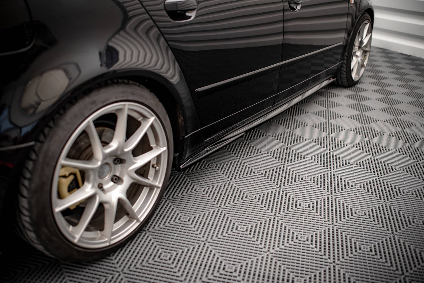 Seitenschweller Ansatz für Seat Exeo Carbon Look