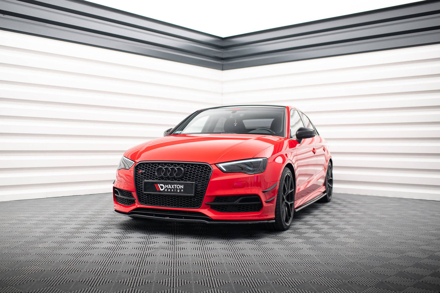 Stoßstangen Flaps Wings vorne Canards für Audi S3 / A3 S-Line 8V Limousine / Cabrio