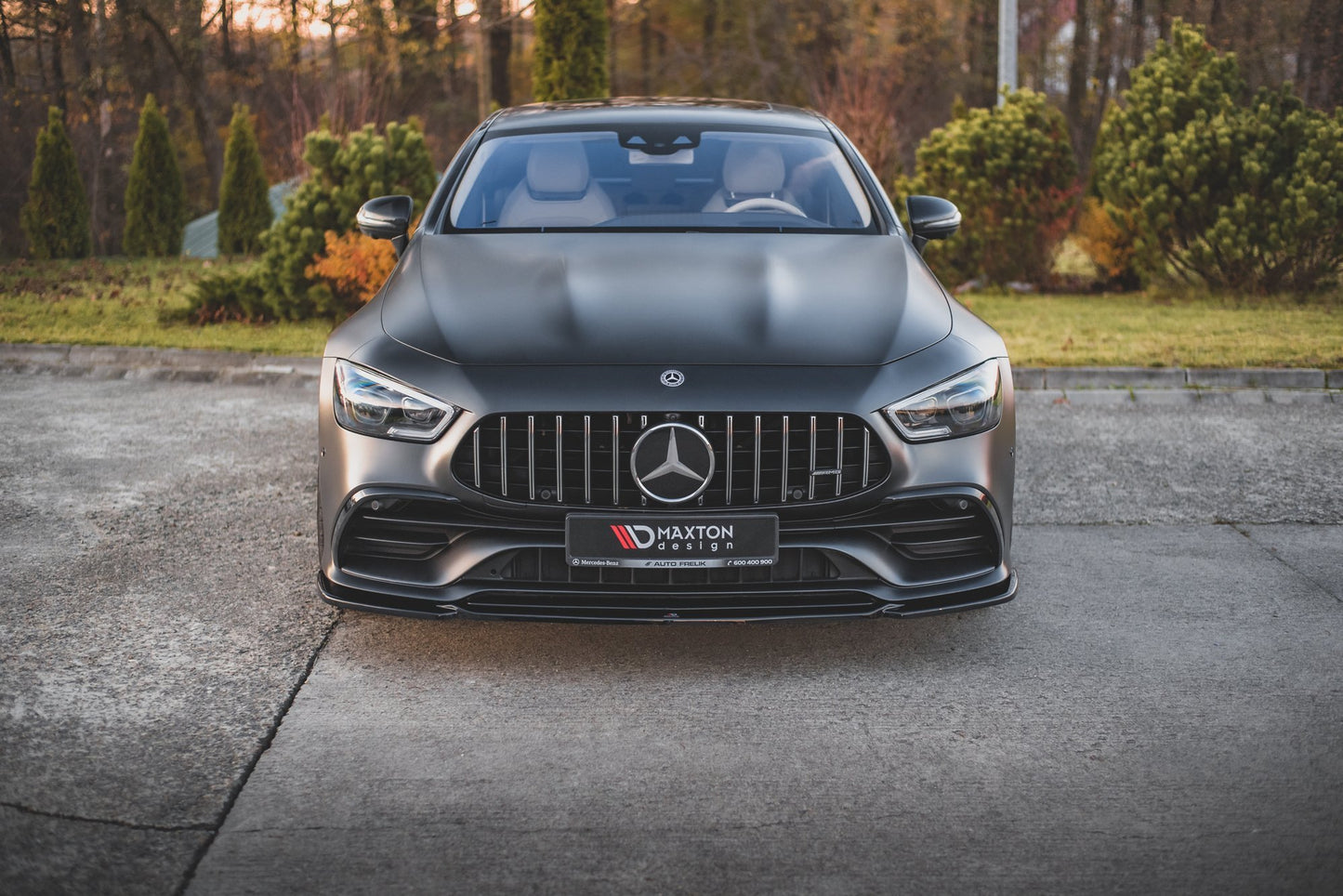 Front Ansatz V.1 für Mercedes-AMG GT 53 4-Door Coupe schwarz matt