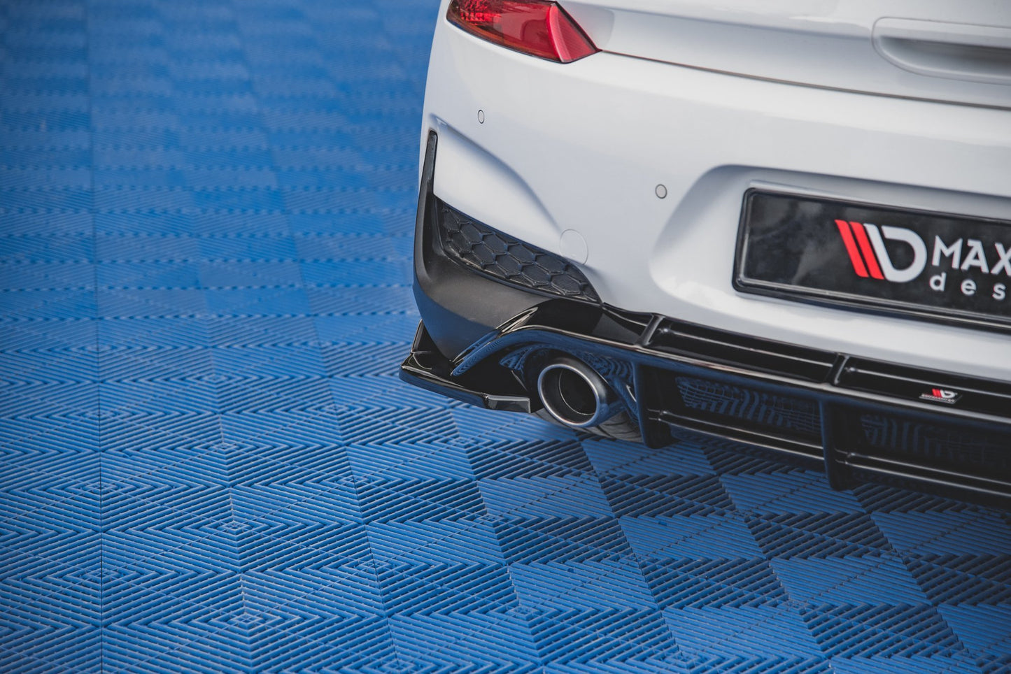 Heck Ansatz Flaps Diffusor V.4 für Hyundai I30 N Mk3 Hatchback schwarz Hochglanz