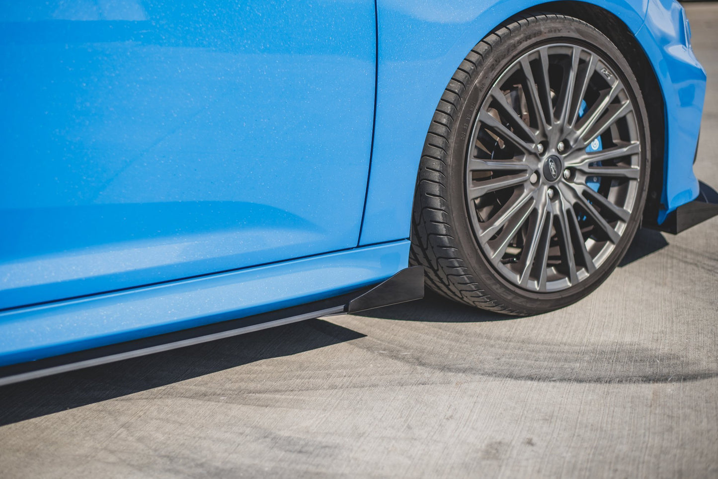 Street Pro Seitenschweller Ansatz für + Flaps Ford Focus RS Mk3 schwarz Hochglanz