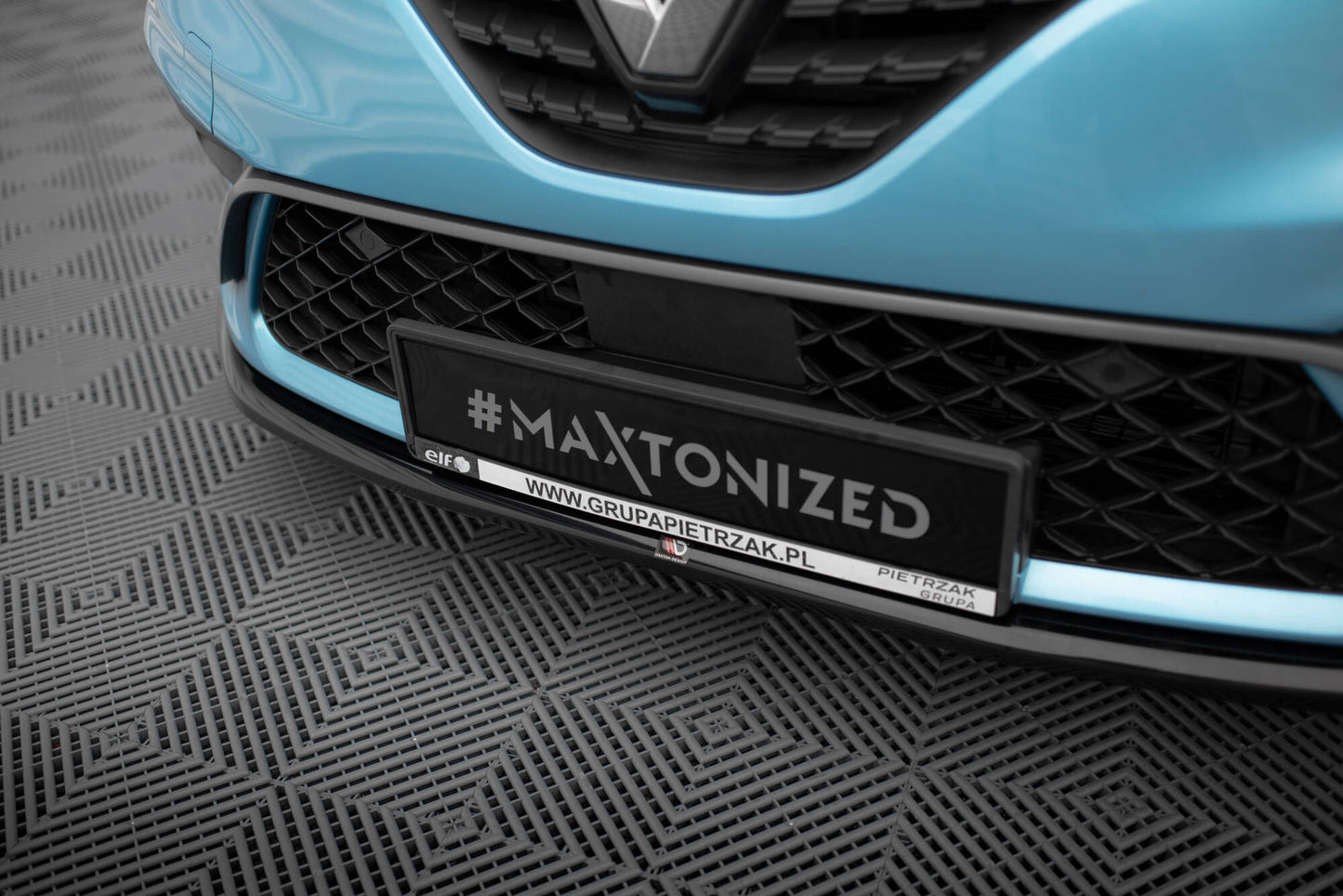 Front Ansatz V.2 für Renault Clio R.S. Line Mk5 schwarz Hochglanz