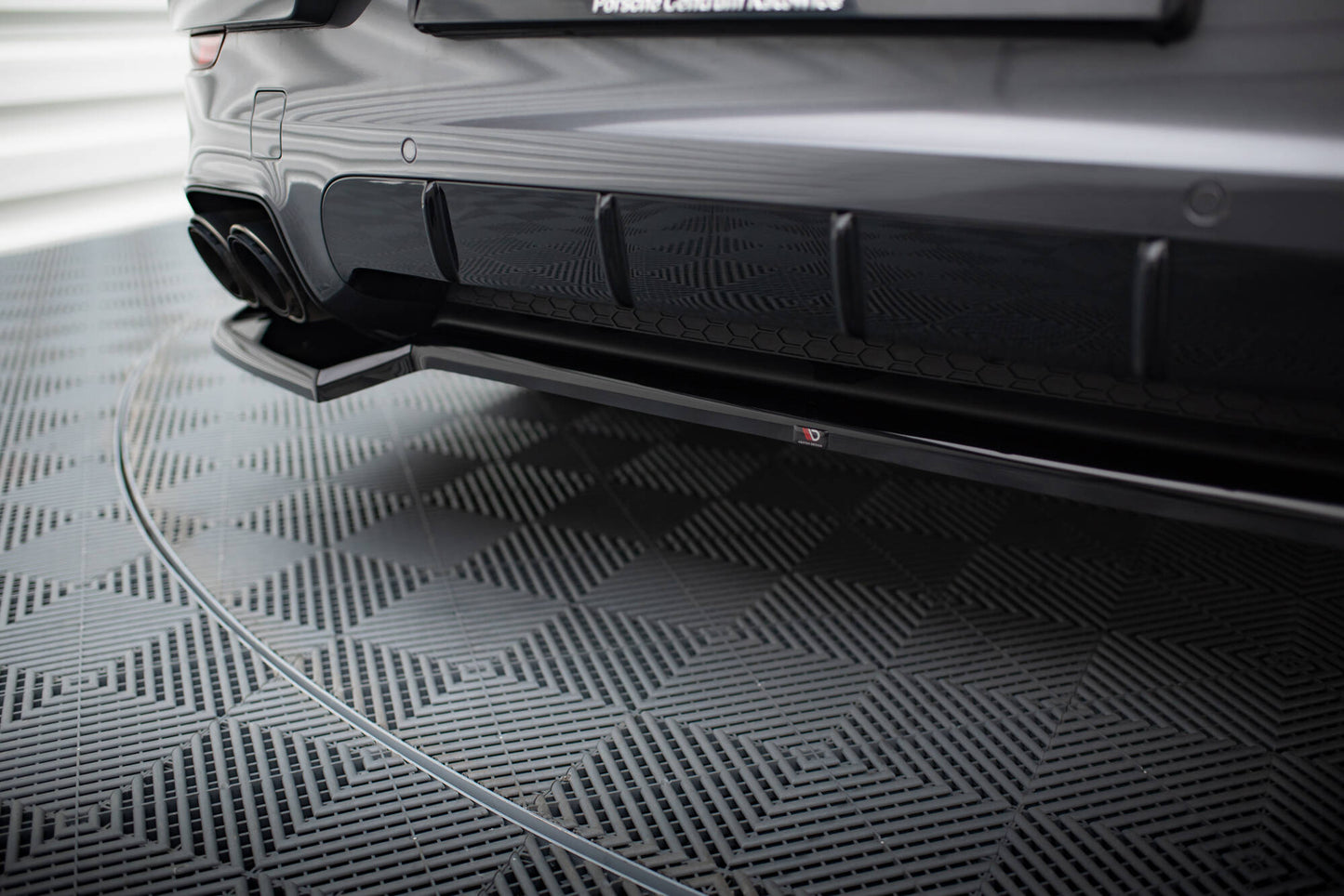 Heckansatz Porsche Cayenne SUV / Coupe Mk3 Facelift schwarz Hochglanz