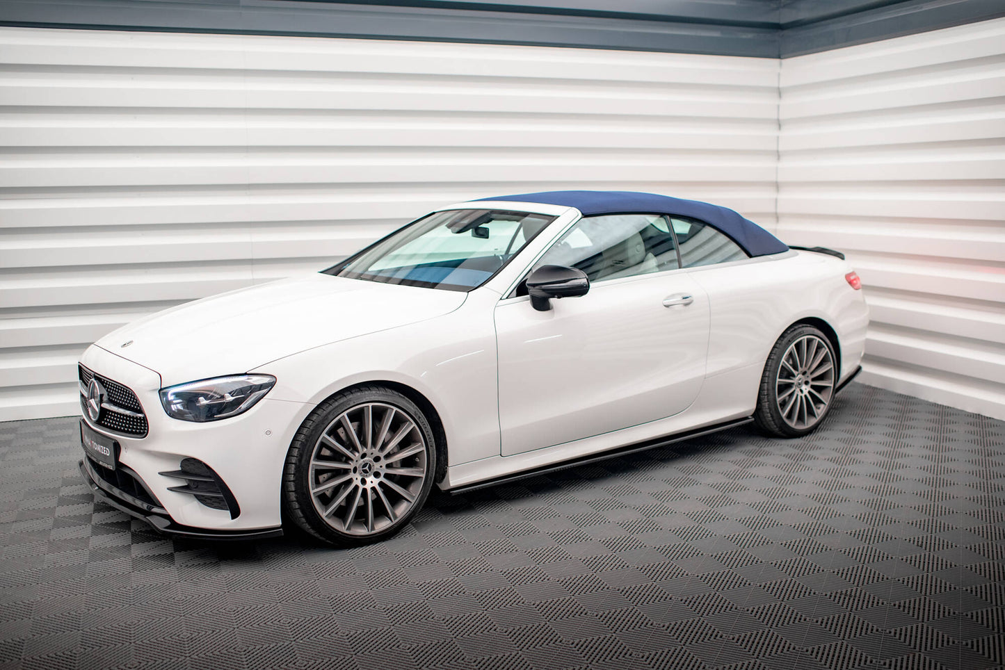 Seitenschweller Ansatz für Mercedes-Benz E-Klasse W213 Coupe (C238) / Cabriolet (A238) AMG-Line / 53 AMG schwarz Hochglanz