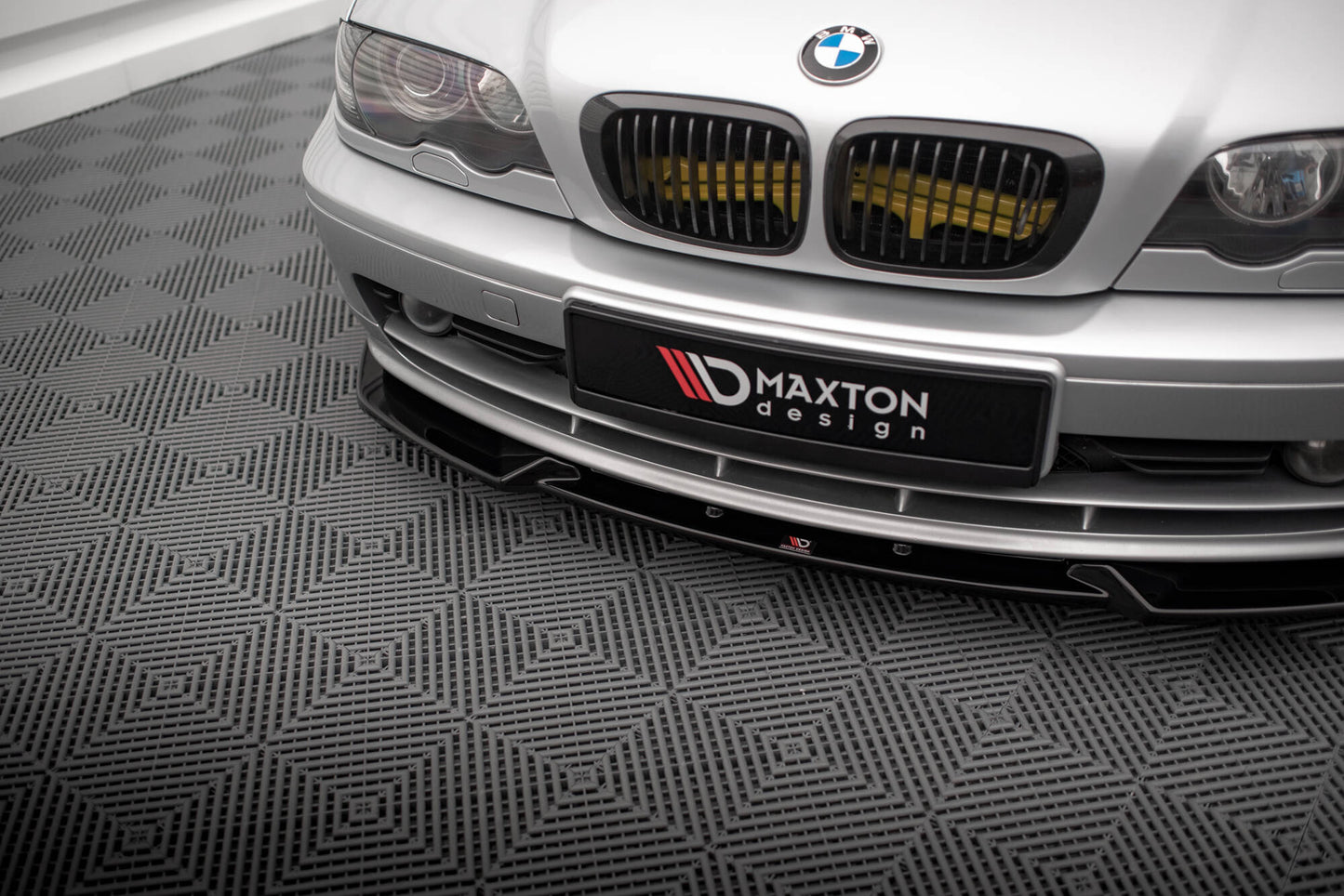 Front Ansatz V.3 für BMW 3er Coupe E46 schwarz Hochglanz