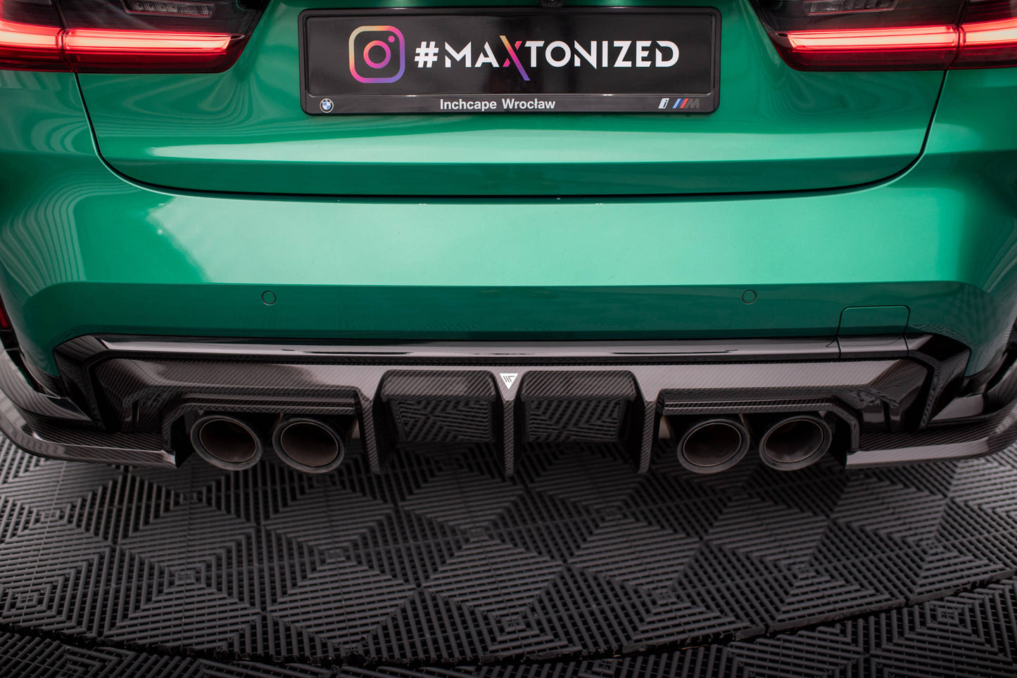 Prepreg Carbon Fiber Diffusor Heck Ansatz für BMW M3 Limousine / Touring G80 / G81