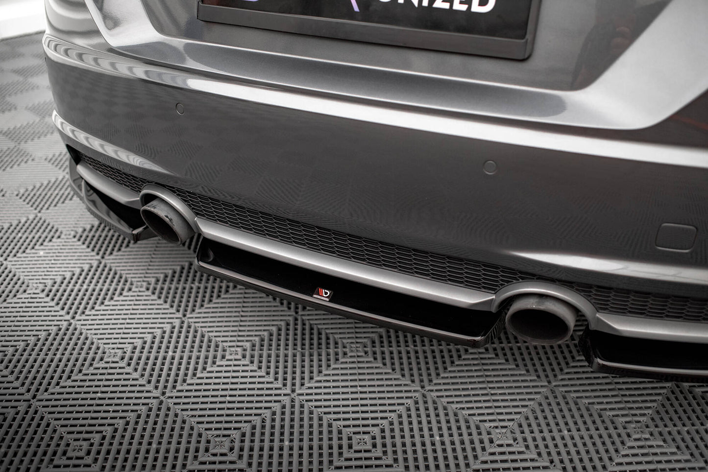 Heckansatz Audi TT S-Line 8S schwarz Hochglanz
