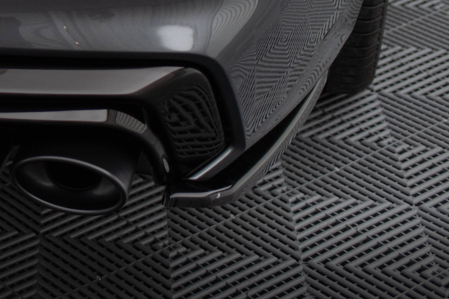 Heck Ansatz Flaps Diffusor für Audi A7 S-Line C8 / S7 C8 / C8 Facelift / S7 Facelift schwarz Hochglanz