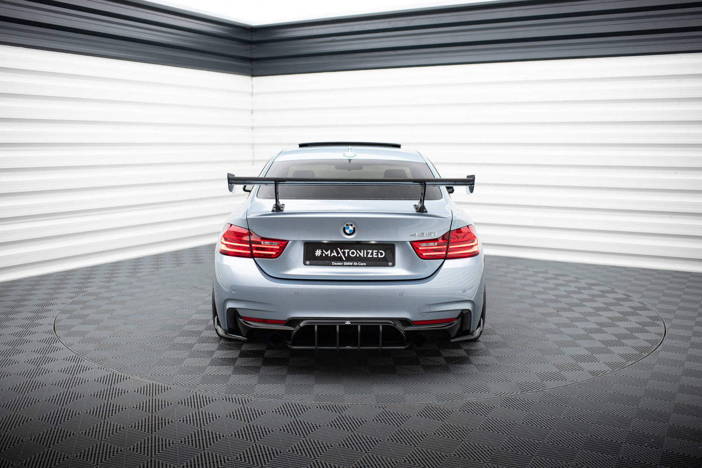 Carbon Spoiler With Internal Brackets Uprights BMW 4er F32 / 4 F32 M-Paket Coupe