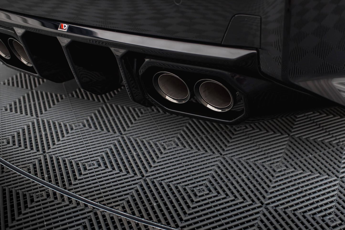 Diffusor Heck Ansatz V.2 für BMW M2 G87 schwarz Hochglanz