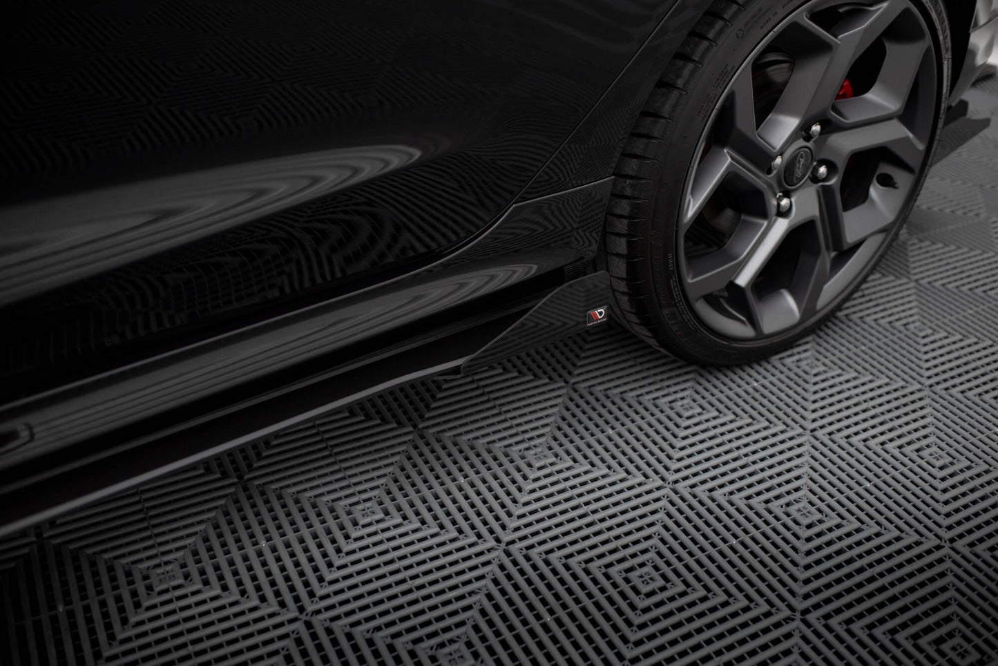 Seitenschweller Flaps für Ford Fiesta ST / ST-Line Mk8 schwarz Hochglanz