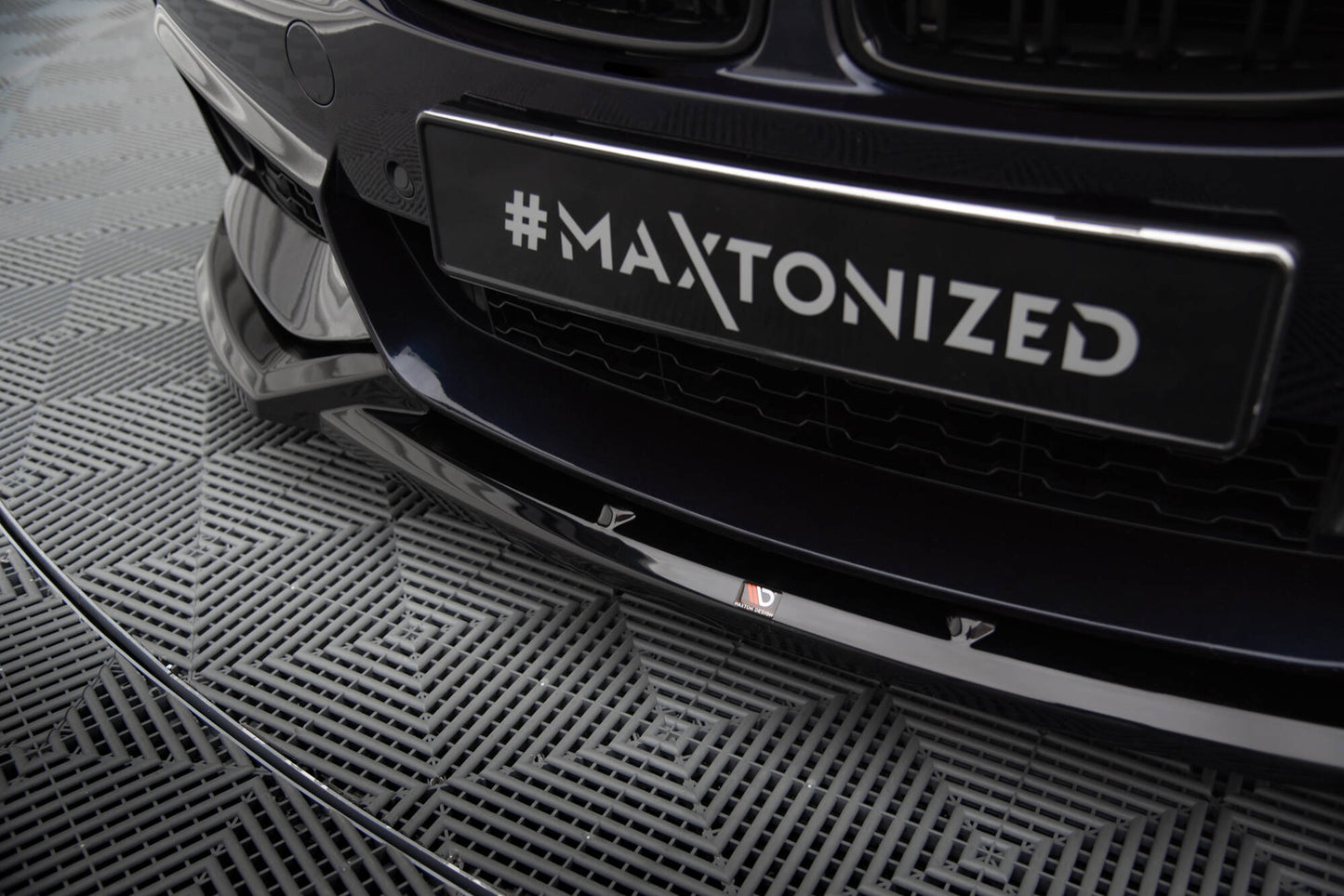 Front Ansatz V.5 für BMW 4er Coupe / Gran Coupe / Cabrio M-Paket F32 / F36 / F33 schwarz Hochglanz