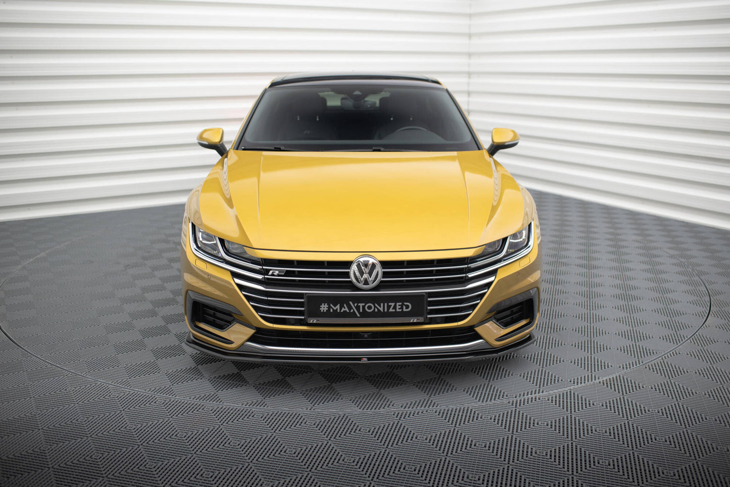 Front Ansatz für v.1 VW Arteon R-Line schwarz Hochglanz