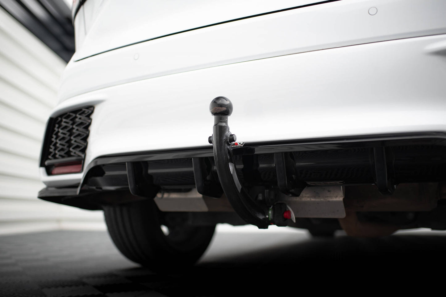Mittlerer Cup Diffusor DTM Look Heck Ansatz für Lexus RX F-Sport Mk5 schwarz Hochglanz