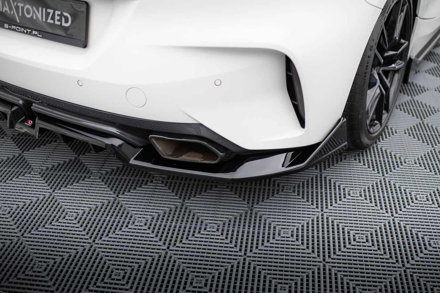 Mittlerer Cup Diffusor DTM Look Heck Ansatz für BMW Z4 M40i G29 schwarz Hochglanz