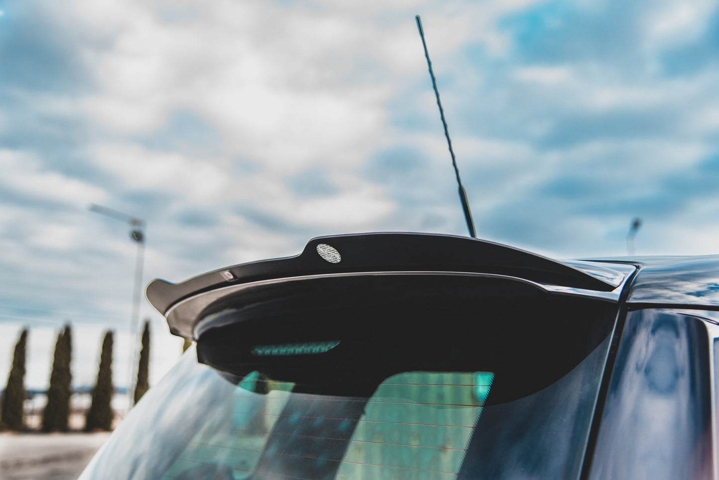 Spoiler CAP für Mini Countryman Mk1 JCW schwarz Hochglanz